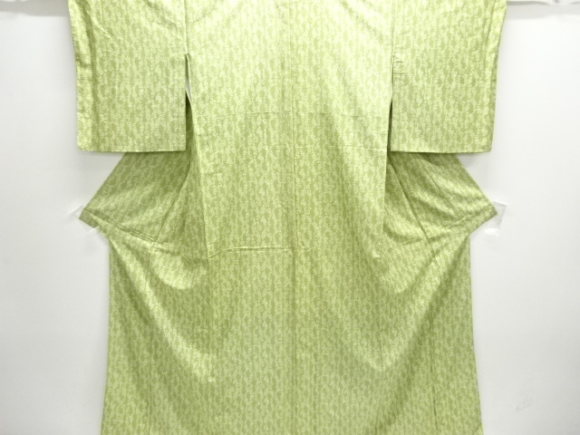 菊模様手織り紬着物